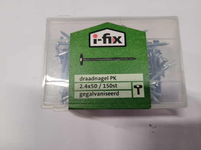 Draadnagel  I-fix  2.4 x69   150 stuks
